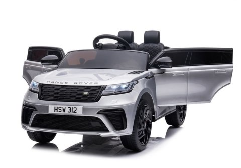 LEAN CARS Auto na Akumulator Range Rover Srebrny Lakier LEAN CARS Auto na Akumulator Range Rover Srebrny Lakier