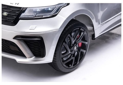 LEAN CARS Auto na Akumulator Range Rover Srebrny Lakier LEAN CARS Auto na Akumulator Range Rover Srebrny Lakier