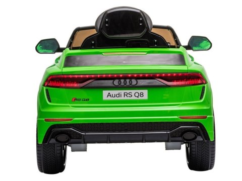 LEAN CARS Samochód na akumulator Audi RS Q8 zielony LEAN CARS Samochód na akumulator Audi RS Q8 zielony