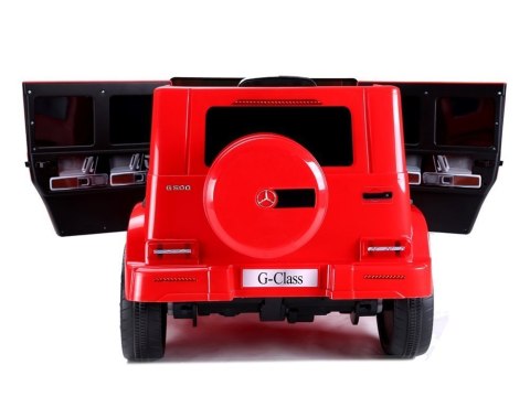LEAN CARS Samochód na akumulator Mercedes G500 czerwony LEAN CARS Samochód na akumulator Mercedes G500 czerwony