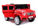 LEAN CARS Samochód na akumulator Mercedes G500 czerwony