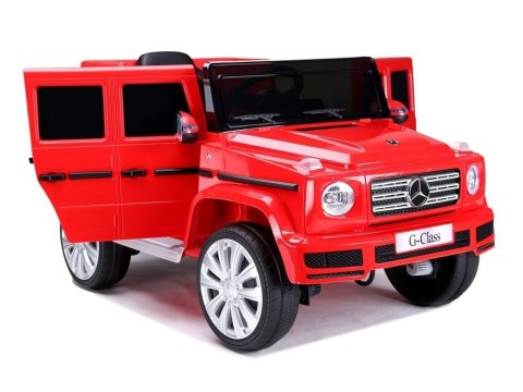 LEAN CARS Samochód na akumulator Mercedes G500 czerwony LEAN CARS Samochód na akumulator Mercedes G500 czerwony