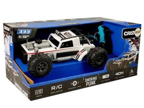 LEAN Toys Auto Buggy Zdalnie Sterowany 1:12 2.4G Biały 20 km/h Para Wodna LEAN Toys Auto Buggy Zdalnie Sterowany 1:12 2.4G Biały 20 km/h Para Wodna