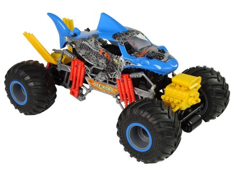LEAN Toys Auto Terenowe Rekin Zdalnie Sterowany 1:10 2.4G Niebieski 15 km/h Para Wodna LEAN Toys Auto Terenowe Rekin Zdalnie Sterowany 1:10 2.4G Niebieski 15 km/h Para Wodna