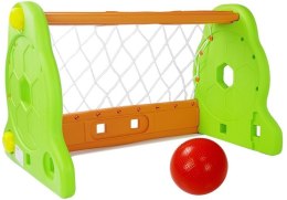 LEAN Toys Bramka Piłkarska Dla Dzieci Zielono Pomarańczowa