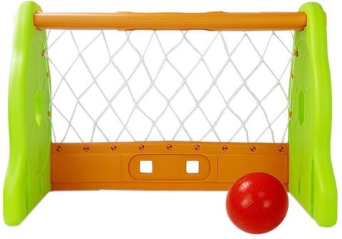 LEAN Toys Bramka Piłkarska Dla Dzieci Zielono Pomarańczowa LEAN Toys Bramka Piłkarska Dla Dzieci Zielono Pomarańczowa