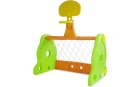 LEAN Toys Bramka Piłkarska Koszykówka 2w1 Dla Dzieci Zielono Pomarańczowa