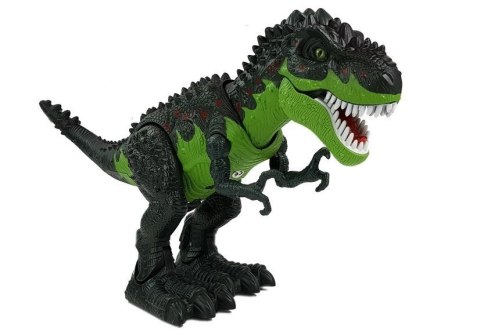 LEAN Toys Dinozaur Na Baterie Składa Jaja Zieje Ogniem Para Wodna Zielony LEAN Toys Dinozaur Na Baterie Składa Jaja Zieje Ogniem Para Wodna Zielony