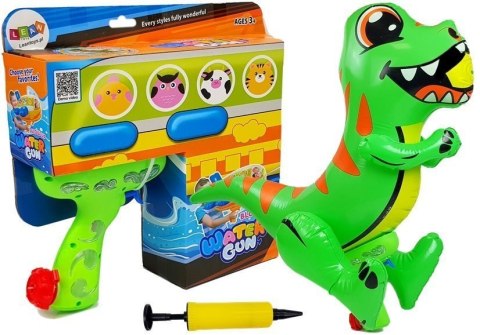 LEAN Toys Duży Pompowany Pistolet Na Wodę Dinosaur LEAN Toys Duży Pompowany Pistolet Na Wodę Dinosaur