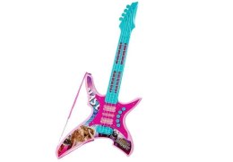 LEAN Toys Gitara Elektryczna ze Światłami i Dźwiękami Różowa 62 cm