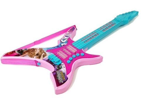 LEAN Toys Gitara Elektryczna ze Światłami i Dźwiękami Różowa 62 cm LEAN Toys Gitara Elektryczna ze Światłami i Dźwiękami Różowa 62 cm
