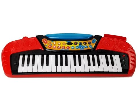 LEAN Toys Keyboard ze Statywem Krzesełkiem 37 Klawiszy Czerwony LEAN Toys Keyboard ze Statywem Krzesełkiem 37 Klawiszy Czerwony