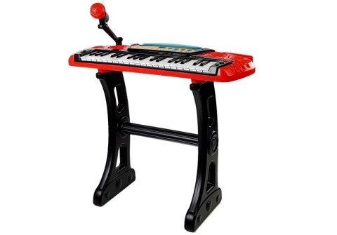 LEAN Toys Keyboard ze Statywem Krzesełkiem 37 Klawiszy Czerwony LEAN Toys Keyboard ze Statywem Krzesełkiem 37 Klawiszy Czerwony