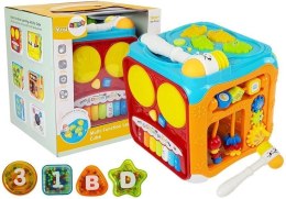 LEAN Toys Kostka Edukacyjna Sorter Dla Niemowląt Dźwięk Światła
