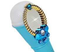 LEAN Toys Magiczne Lustro Z Mikrofonem Niebieskie USB Światła