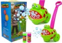LEAN Toys Maszynka Do Baniek Mydlanych Żaba z Różową Rączka Muzyka Światła