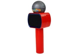 LEAN Toys Mikrofon Dziecięcy Bezprzewodowy Karaoke Głośnik Bluetooth Czerwony