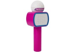 LEAN Toys Mikrofon Dziecięcy Bezprzewodowy Karaoke Głośnik Bluetooth Różowy