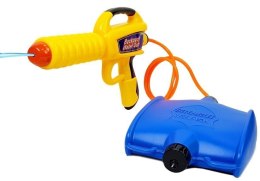 LEAN Toys Pistolet na Wodę ze Zbiornikiem 1080 ml Żółto- Niebieski