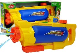 LEAN Toys Pistolet na Wodę ze Zbiornikiem 1450 ml Żółto- Niebieski