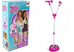 LEAN Toys Podwójny Mikrofon Muzyka Światła Diody MP3 Statyw