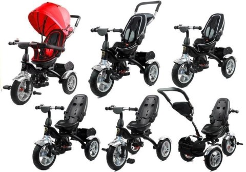 LEAN Toys Rower Trójkołowy PRO500 Czerwony - CZARNA RAMA LEAN Toys Rower Trójkołowy PRO500 Czerwony - CZARNA RAMA