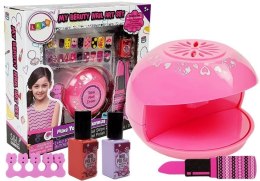 LEAN Toys Zestaw Do Robienia Paznokci Lakier Suszarka Naklejki Różne Wzory
