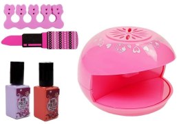 LEAN Toys Zestaw Do Robienia Paznokci Lakier Suszarka Naklejki Różne Wzory