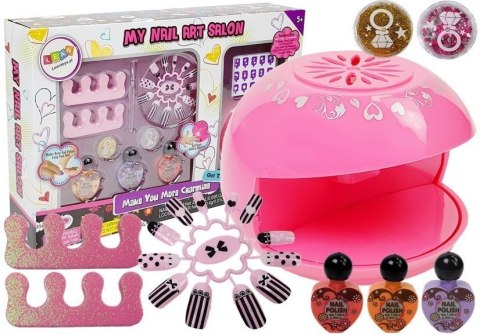 LEAN Toys Zestaw Do Robienia Paznokci Suszarka Brokat LEAN Toys Zestaw Do Robienia Paznokci Suszarka Brokat