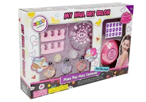 LEAN Toys Zestaw Do Robienia Paznokci Suszarka Brokat LEAN Toys Zestaw Do Robienia Paznokci Suszarka Brokat