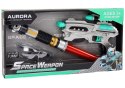 LEAN Toys Zestaw Kosmiczny Miecz Świetlny Pistolet Okulary Ochronne