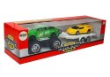LEAN Toys Zestaw Pojazdów Auto Sportowe Żółte Terenowe Zielone z Napędem Frykcyjnym
