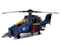 LEAN Toys Zestaw Policyjny Helikopter Auto Policja Łódź Dźwięk Broń