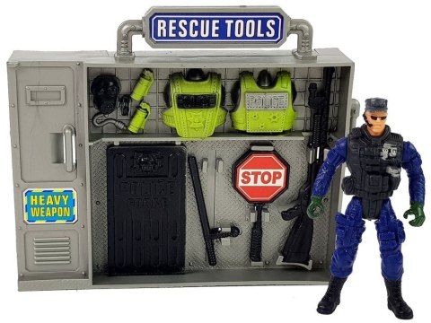 LEAN Toys Zestaw Policyjny Helikopter Auto Policja Łódź Dźwięk Broń LEAN Toys Zestaw Policyjny Helikopter Auto Policja Łódź Dźwięk Broń