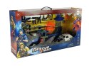 LEAN Toys Zestaw Policyjny Helikopter Auto Policja Łódź Dźwięk Broń