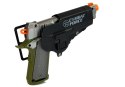 LEAN Toys Zestaw Policyjny Pistolet 20cm Odznaka Gwizdek Kabura Efekty Świetlne Dźwięk