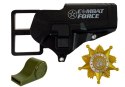 LEAN Toys Zestaw Policyjny Pistolet 20cm Odznaka Gwizdek Kabura Efekty Świetlne Dźwięk
