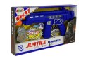 LEAN Toys Zestaw Policyjny Pistolet Odznaka Granatowy Dźwięk Efekty Świetlne 37cm