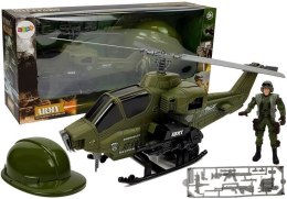 LEAN Toys Zestaw Wojskowy Helikopter Hełm Żołnierz