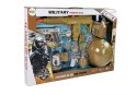 LEAN Toys Zestaw Wojskowy Pistolety Broń z Maską Hełmem Granat Dźwięk