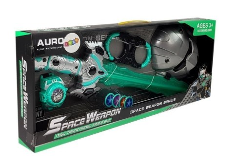 LEAN Toys Zestaw Zabawek Kosmicznych Miecz Świetlny Maska Kajdanki LEAN Toys Zestaw Zabawek Kosmicznych Miecz Świetlny Maska Kajdanki