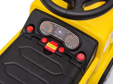 LEAN CARS Pojazd Jeździk Betoniarka Dźwięki Podpórka Na Akumulator Żółta LEAN CARS Pojazd Jeździk Betoniarka Dźwięki Podpórka Na Akumulator Żółta