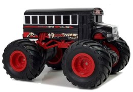LEAN Toys Autobus Duże Koła Zdalnie Sterowany 2.4G Dźwięk Czarny