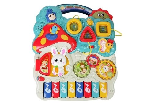 LEAN Toys Chodzik Pchacz Zwierzątka Liczby Figury Pianinko Dźwięk LEAN Toys Chodzik Pchacz Zwierzątka Liczby Figury Pianinko Dźwięk