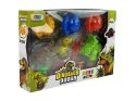 LEAN Toys Ciastolina Dinozaury Jajka Foremka 12 Elementów 4 Kolory
