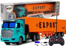 LEAN Toys Ciężarówka Dostawcza Zdalnie Sterowana 27 Mhz 1:48 Pomarańczowa