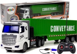 LEAN Toys Ciężarówka Dostawcza Zdalnie Sterowana 27 Mhz 1:48 Zielona