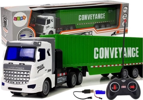 LEAN Toys Ciężarówka Dostawcza Zdalnie Sterowana 27 Mhz 1:48 Zielona LEAN Toys Ciężarówka Dostawcza Zdalnie Sterowana 27 Mhz 1:48 Zielona