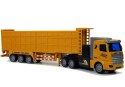 LEAN Toys Ciężarówka Z Dużą Przyczepą Zdalnie Sterowana 27 Mhz 1:48 Żółta