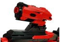 LEAN Toys Duży Pistolet Karabin Na Piankowe Naboje 40 Sztuk Czerwono- Czarny Celownik
